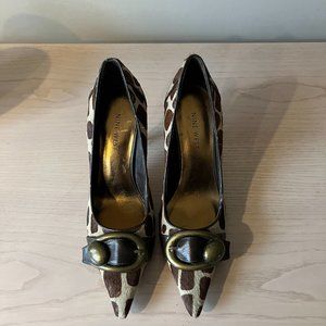Nine West animal print heels